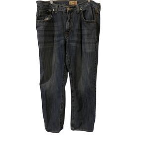 Wrangler 20x Mens Cotton Stretch Straight Jeans Blue Denim Medium Wash Size 38 x